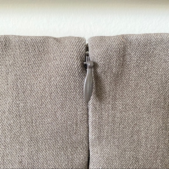 Express Pleated Color Block Lined Pencil Skirt 2 - Picture 7 of 9